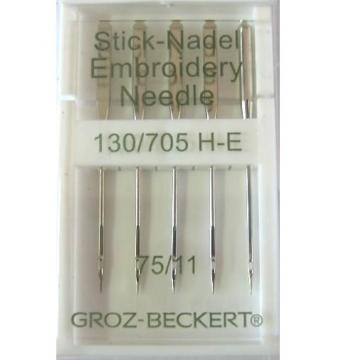Игла Groz-beckert 130/705H-E № 75 (5 шт/уп)